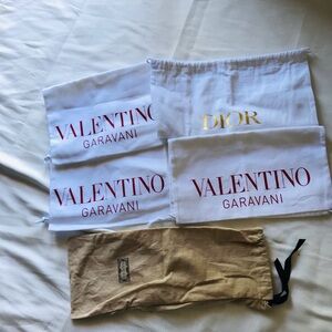 Valentino and Dior Dust Bags Set